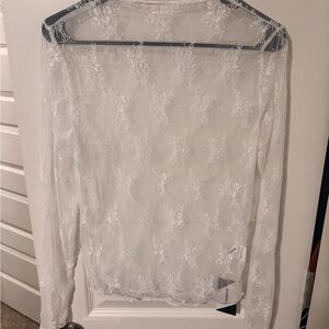 Elegant White Lace Top